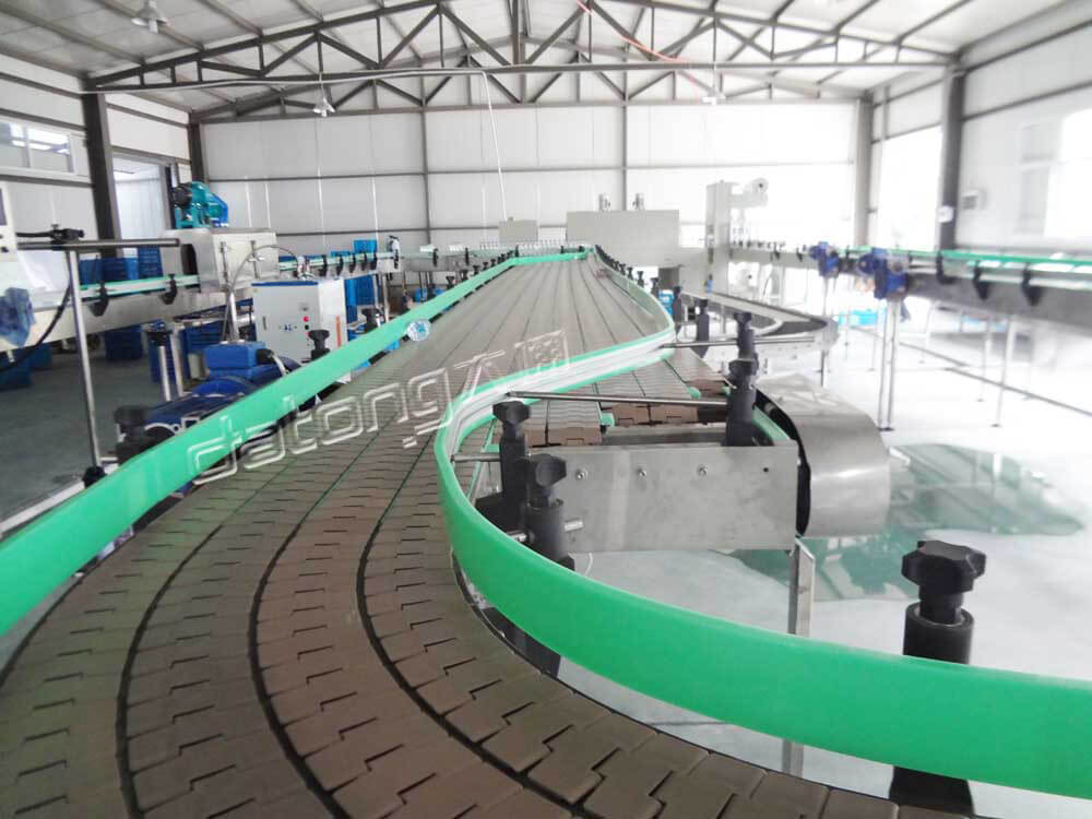 Real Bottle Conveyor System For PET Plastic Bottle