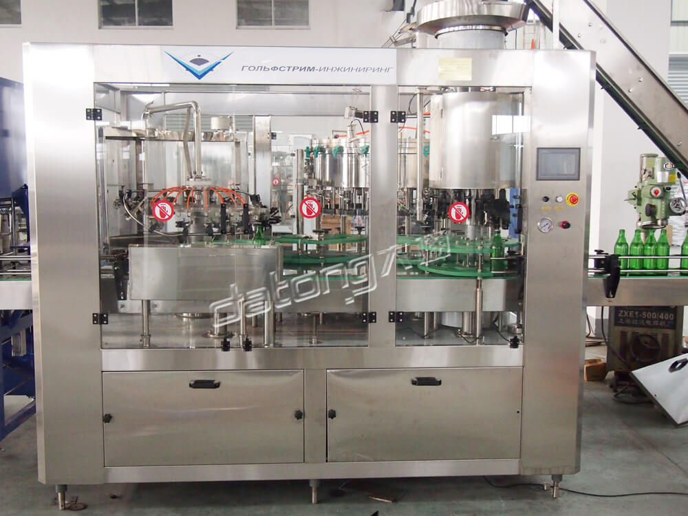 Automatic Carbonated Drink Soda Water Filling Machine For Glass Bottle