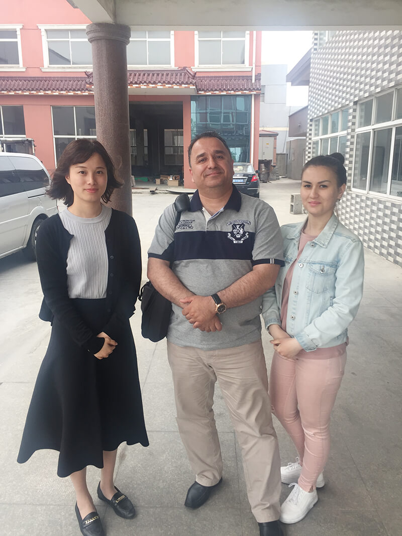 Turkmenistan customer come and visit DATONG machinery