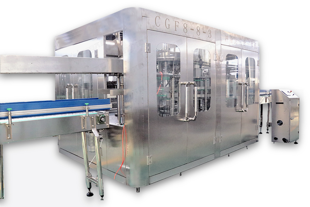 CGF8-8-3 1000BPH 5-10L PET bottle water filling machine