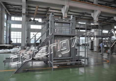 Cans unloading machine