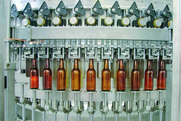 glass bottle filling machine